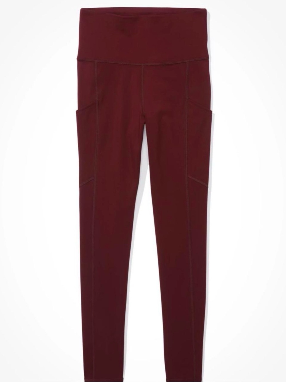 American Eagle Outfitters Wine High-Waist Pocket Leggings